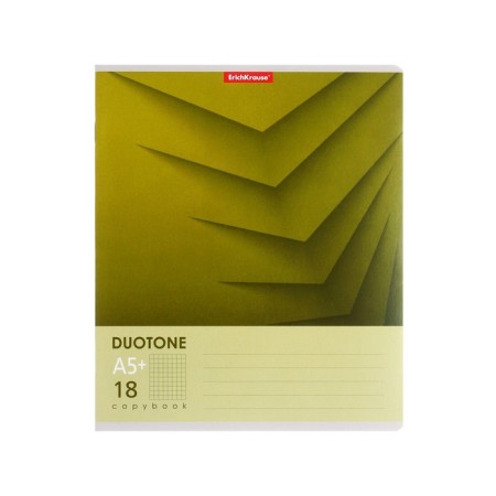 Notebook of 18 sheets in the Erichkrause Duotone Next cage, covered cartoon, block offset, whiteness 100%, mix-6