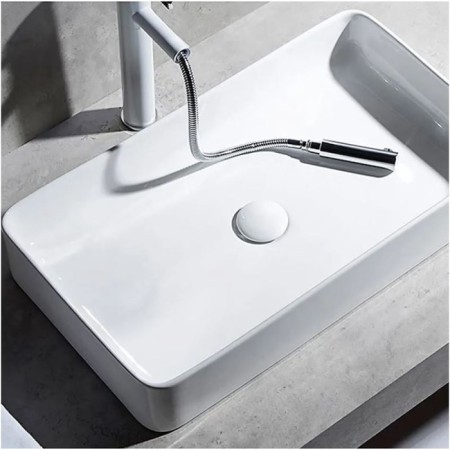 Bottom valve Ledeme L67W, for a shell, brass, white cover-5