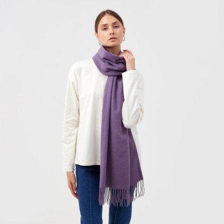 Women's Palatine Minaku monophonic col. purple, size 68*180 cm