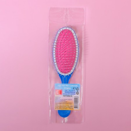 Massage comb, 6 × 22 cm, Color mix, Shchm-1, 3-ohi-15