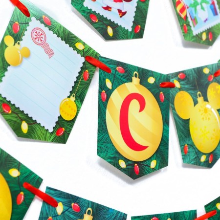 Garland for the New Year, on the tape, 200 cm, Mickey Mouse-1