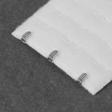 Brutter's-extension fastener, 3 rows 3 hooks, 5 × 5.5 cm, white color-2