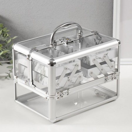 Casket Plastic Metal Carcass "Transparent" 18x25x18 cm