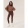Women's Legins in Mirey Leggins Rubchik, size 46-48, dark brown color