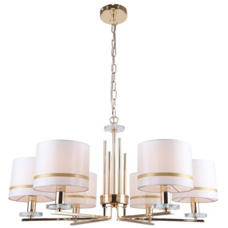 Suspended chandelier Chart 6x14 40w, size 73x73x40-81 cm, color gold