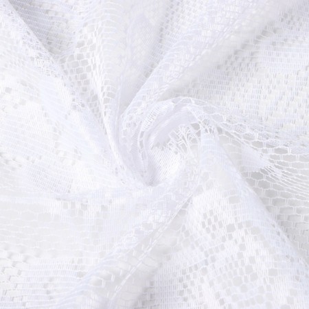 Curtain without curtain tape 175x160cm, art.r. m484, white, PE 100%-3