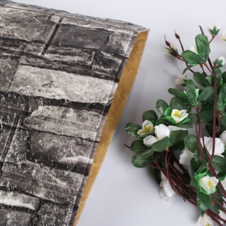 Self -adhesive PVC panel "Gray brick" 77*70cm