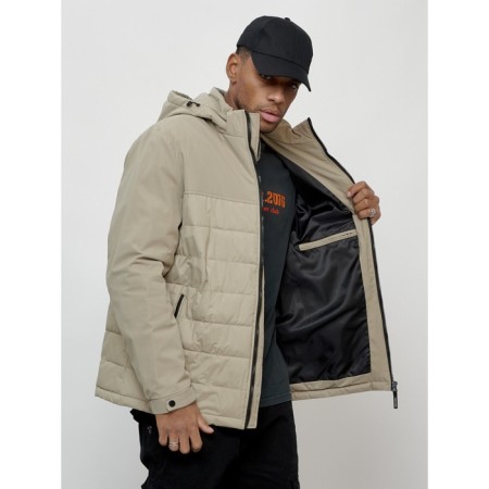 Male spring jacket, size 52, beige color-4
