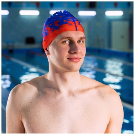 Hat of swimming adult Onlytop Swim, fabric, girth 54-60 cm-2