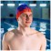 Hat of swimming adult Onlytop Swim, fabric, girth 54-60 cm