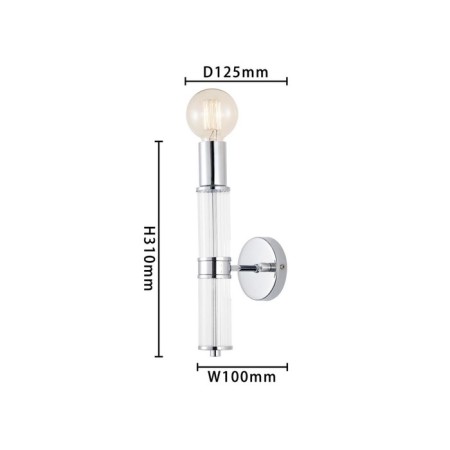 Wall lamp CEDIT 100 mm, 125 mm, E27 60W-2