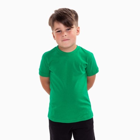 T -shirt for children, green color, height 146 cm-1