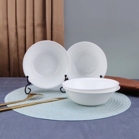 Arya Home Globe salad bowl, 6 pcs, white color-1