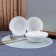 Arya Home Globe salad bowl, 6 pcs, white color