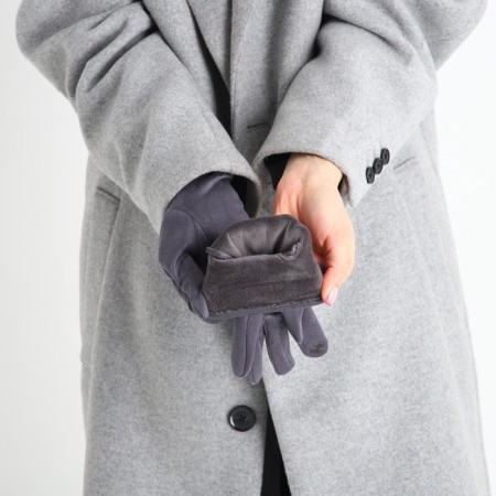 Gloves are female, dimensionless, without insulation, color gray color-5
