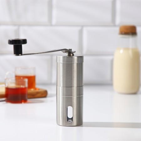 Mechanical coffee grinder Magistro Rodeo, 6 × 6 × 16.5 cm ceramic mechanism-2