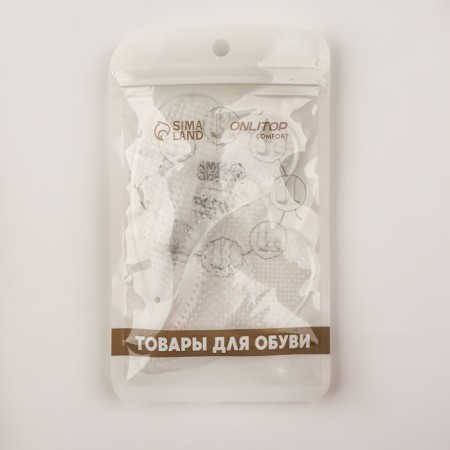 Suppinators for shoes, adhesive, silicone, 10 × 7 cm, pair, color transparent-4