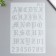 Plastic stencil "English alphabet. Vintage" 26x17.8 cm