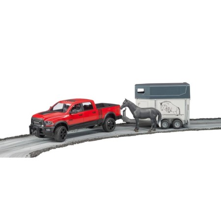 RAM 2500 pickup machine with horseback and one horse-4