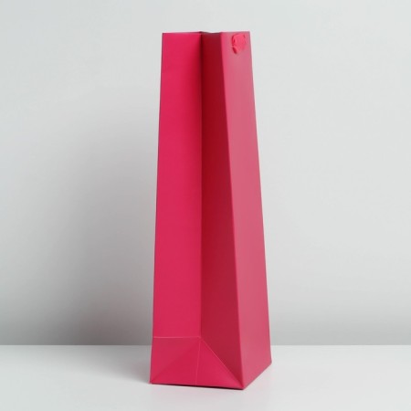 Gift package for a bottle, packaging, Fuchsia, 13 x 35 x 10 cm-1