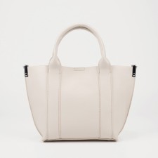 Bag Female Tout with zipper, white color
