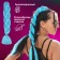 Zumba Kanecalon is monophonic, corrugated, 60 cm, 100 g, bright blue color (#ay31)