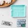 Silicone form “There would be more like you!”, 8.7 × 7 × 1 cm, turquoise color