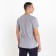 T -shirt male plain, color gray mix, size 54