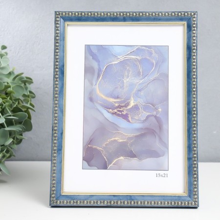 Photo frame Plastic "Kame" 15x21 cm, turquoise