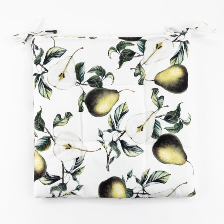 Siddle for a chair "Ethel" pears 42x42cm, 100% cotton 190 g/m2-3