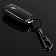 Cartage keychain, clamp, dark chrome