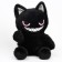 Soft toy "cat", 20 cm, black color