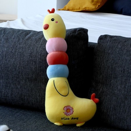 Soft toy-podushka "Kurochka", 60 cm, yellow color