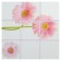 PVC tile panel pink gerberes 955 x 480 mm