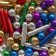 Sprinking Figure: gold, purple, green, blue, 25 g.
