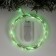 Garland "thread" 5 m Rosa, IP20, silver thread, 50 LED, green glow, CR2032x2