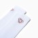Women's socks "double heart", white color, size 25-27