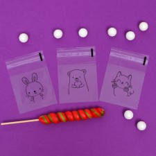 BOPP package with sticky tape, 