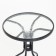 Set of garden furniture: table, 2 chairs, brown