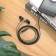 Hoco M97 headphones, wired, vacuum, microphone, 1.2 m, black