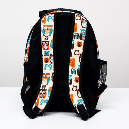 Backpack for carrying animals "Owl Muzzles", transparent, 31 x 28 x 42 cm-2