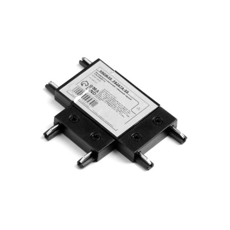 Connector ultra-shaped T-shaped black 4.6x3.6x0.6 cm-2