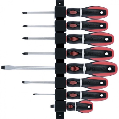 Set of screwdrivers MATRIX 13380, "ERA", CRV, three -component handles, 8 pcs.