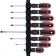 Set of screwdrivers MATRIX 13380, "ERA", CRV, three -component handles, 8 pcs.