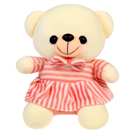 Soft toy "Trunk in the dress", white color-3