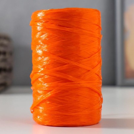 Yarn "for knitting washcloths" 100% polypropylene 400m/100 ± 10 g in the shape of a cylinder (fox)