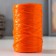 Yarn "for knitting washcloths" 100% polypropylene 400m/100 ± 10 g in the shape of a cylinder (fox)