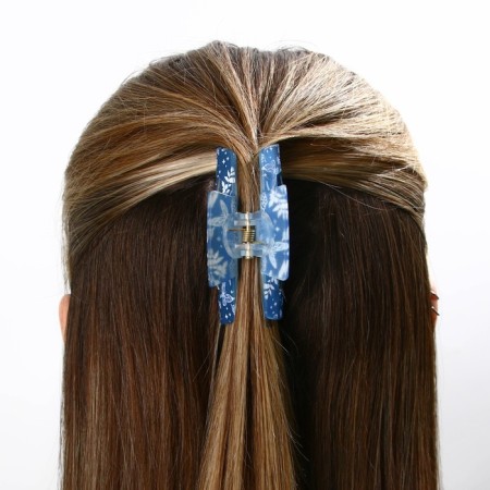 Hair crab, airborne hairpins, blue, 7 x 3 x 3.5 cm-5