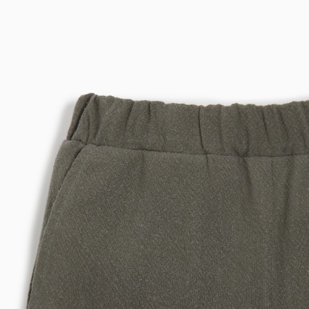 Set for a boy (shirt, shorts) minku color green, height 134-9