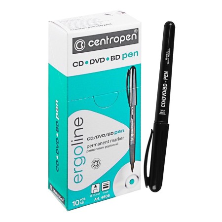 Marker for CD/DVD 2.5 mm Centropen 4606, line 1 mm, black color
